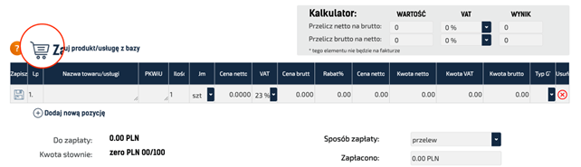 Wystawianie wiele produktów