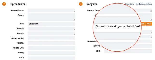 Czy twój klient jest płatnikiem vat