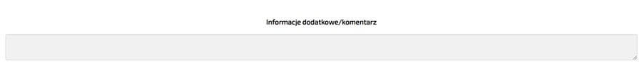 Ustawienie komentarza / informacji dodatkowej która pojawi się na dokumencie