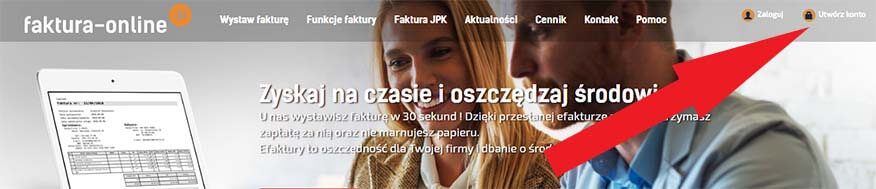 Nowy użytkownik serwisu